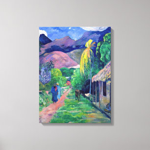 Paul Gauguin - Straße in Tahiti Leinwanddruck