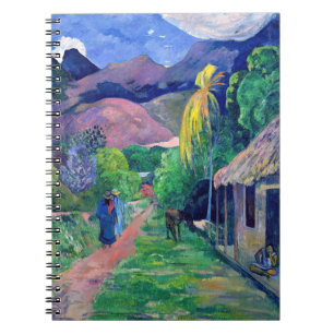 Paul Gauguin - Straße in Tahiti Notizblock