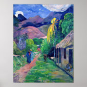 Paul Gauguin - Straße in Tahiti Poster (Vorne)