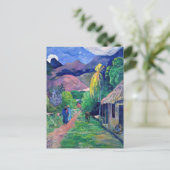 Paul Gauguin - Straße in Tahiti Postkarte (Stehend Vorderseite)