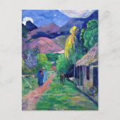 Paul Gauguin - Straße in Tahiti Postkarte (Vorderseite)