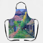 Paul Gauguin - Straße in Tahiti Schürze (Vorderseite)