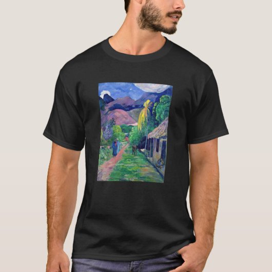 Paul Gauguin - Straße in Tahiti T-Shirt (Vorderseite)