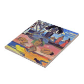 Paul Gauguin - Tag der Götter - Kunstmalerei Fliese (Seite)