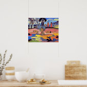 Paul Gauguin - Tag der Götter - Kunstmalerei Poster (Küche)