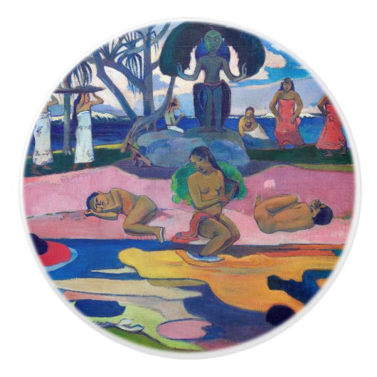 Paul Gauguin - Tag des Gottes / Mahana natua Keramikknauf (Vorderseite)
