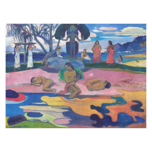 Paul Gauguin - Tag des Gottes / Mahana natua Tischdecke (Vorderseite (Horizontal))
