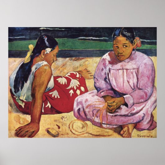 Paul Gauguin Tahitian Women on Beach Poster (Vorne)