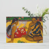 Paul Gauguin - Tahitian Women / Parau Api Dankeskarte (Stehend Vorderseite)