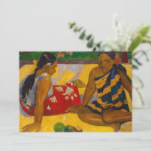 Paul Gauguin - Tahitian Women / Parau Api Einladung (Stehend Vorderseite)