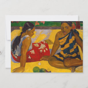 Paul Gauguin - Tahitian Women / Parau Api Einladung