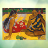 Paul Gauguin - Tahitian Women / Parau Api Fensteraufkleber (Blatt 3)