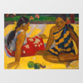 Paul Gauguin - Tahitian Women / Parau Api Fensteraufkleber (Blatt)