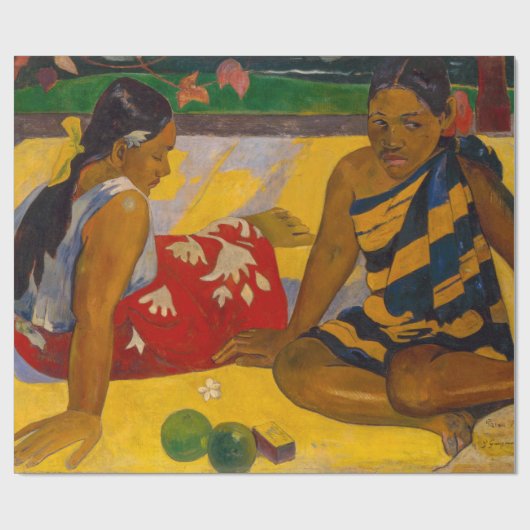 Paul Gauguin - Tahitian Women / Parau Api Geschenkpapier (Flach)