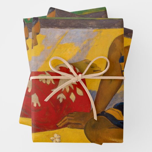 Paul Gauguin - Tahitian Women / Parau Api Geschenkpapier Set (Beispiel)
