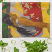 Paul Gauguin - Tahitian Women / Parau Api Geschirrtuch (Gefaltet)