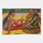 Paul Gauguin - Tahitian Women / Parau Api Geschirrtuch (Horizontal)