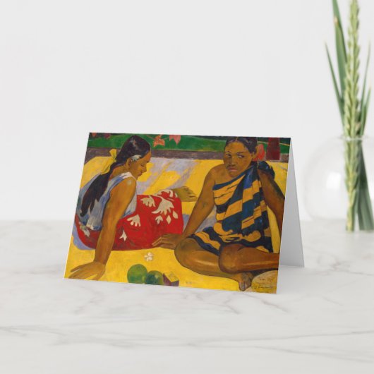 Paul Gauguin - Tahitian Women / Parau Api Karte (Vorderseite)