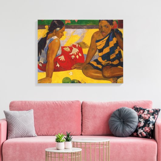 Paul Gauguin - Tahitian Women / Parau Api Leinwanddruck (Insitu (Wohnzimmer))