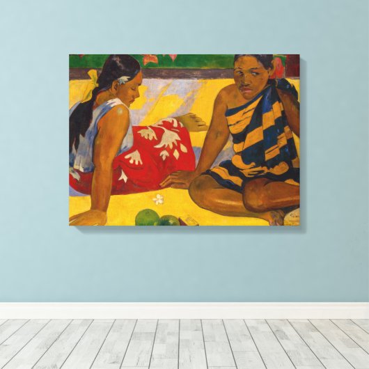 Paul Gauguin - Tahitian Women / Parau Api Leinwanddruck (Insitu (Holzboden))