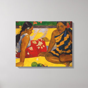 Paul Gauguin - Tahitian Women / Parau Api Leinwanddruck