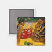 Paul Gauguin - Tahitian Women / Parau Api Magnet (Vorderseite/Rückseite)