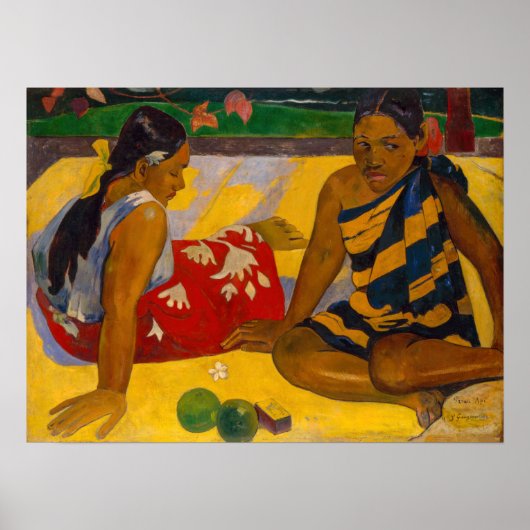 Paul Gauguin - Tahitian Women / Parau Api Poster (Vorne)