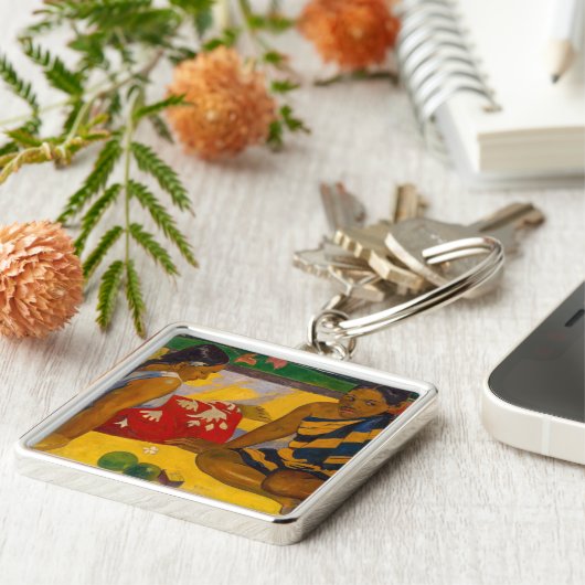 Paul Gauguin - Tahitian Women / Parau Api Schlüsselanhänger (Seite)