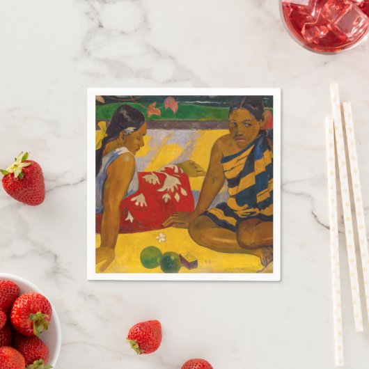 Paul Gauguin - Tahitian Women / Parau Api Serviette (Beispiel)