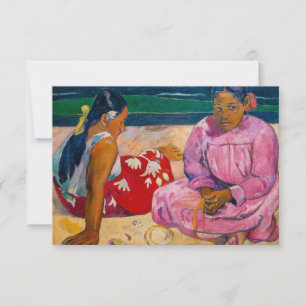 Paul Gauguin - Tahitianische Frauen am Strand Dankeskarte