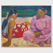 Paul Gauguin - Tahitianische Frauen am Strand Geschenkpapier (Flach)