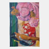 Paul Gauguin - Tahitianische Frauen am Strand Geschirrtuch (Vertikal)