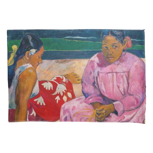 Paul Gauguin - Tahitianische Frauen am Strand Kissenbezug (Vorderseite)