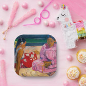 Paul Gauguin - Tahitianische Frauen am Strand Pappteller (Party)