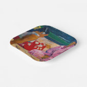 Paul Gauguin - Tahitianische Frauen am Strand Pappteller (Gewinkelt)