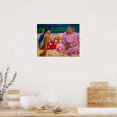 Paul Gauguin - Tahitianische Frauen am Strand Poster (Küche)