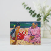 Paul Gauguin - Tahitianische Frauen am Strand Postkarte (Stehend Vorderseite)