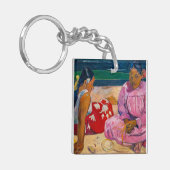 Paul Gauguin - Tahitianische Frauen am Strand Schlüsselanhänger (Vorderseite links)