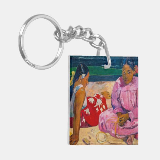 Paul Gauguin - Tahitianische Frauen am Strand Schlüsselanhänger (Vorderseite links)