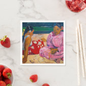 Paul Gauguin - Tahitianische Frauen am Strand Serviette (Beispiel)