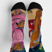 Paul Gauguin - Tahitianische Frauen am Strand Socken (Oben)