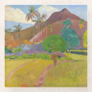 Paul Gauguin - Tahitianische Landschaft Glasuntersetzer