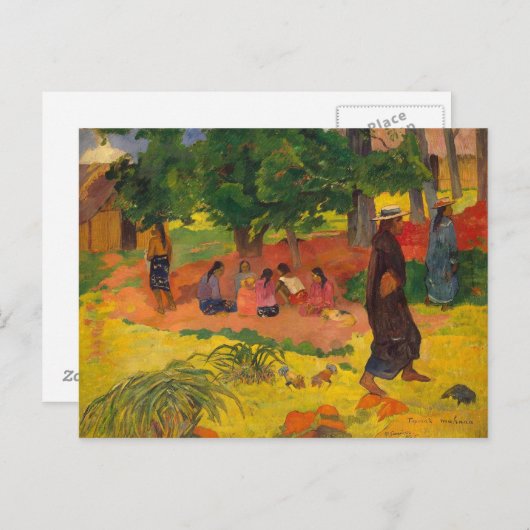 Paul Gauguin | Taperaa Mahana, 1892 Postkarte (Vorne/Hinten)