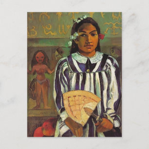 Paul Gauguin - Tehamana hat viele Eltern Postkarte