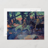 Paul Gauguin | The Escape, The Ford, 1901 Postkarte (Vorne/Hinten)