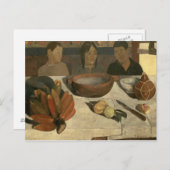 Paul Gauguin | The Meal , 1891 Postkarte (Vorne/Hinten)