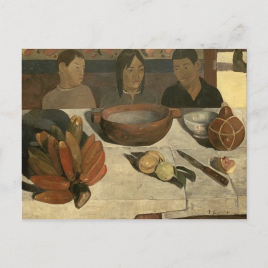 Paul Gauguin | The Meal , 1891 Postkarte (Vorderseite)