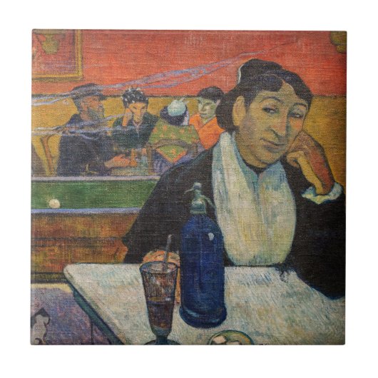 Paul Gauguin - The Night Café, Arles Fliese (Vorderseite)