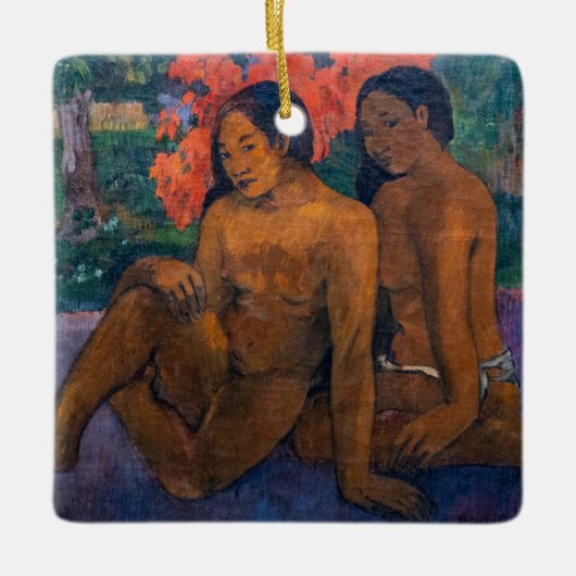 Paul Gauguin - Und das Gold ihrer Körper Keramikornament (Vorderseite)