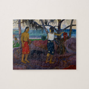 Paul Gauguin   unter dem Pandanus, 1891 (Öl auf C Puzzle
